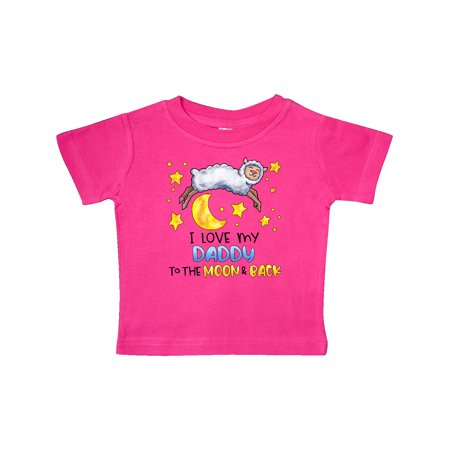 

Inktastic I Love my Daddy to the Moon and Back Cute Sheep Gift Baby Boy or Baby Girl T-Shirt