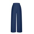 thumbnail image 5 of Diufon Women's Summer Casual Pants Wide Leg Loose Elastic High Waisted Drawstring Dress Pant with Pockets, 5 of 5