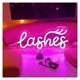 thumbnail image 4 of Letrero De Neón Lashes Con Luz LED Regulable Para Dormitorio, Salón De Belleza, Estudio De Pestañas, Maquillaje, Decoración De Pared 30.5cmx13cm, 4 of 5
