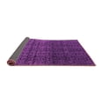 thumbnail image 2 of Ahgly Company Indoor Round Abstract Purple Modern Area Rugs, 4' Round, 2 of 4
