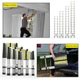 thumbnail image 7 of BOWEITI Telescoping Extension Aluminum Ladder 8.5FT 330lb Capacity 9 Steps, 7 of 7