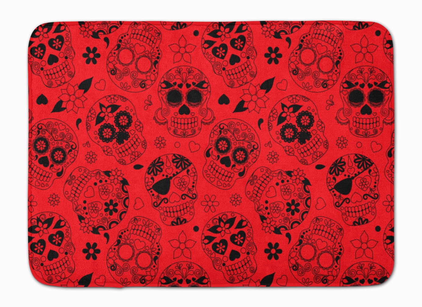 Carolines Treasures Day of The Dead Machine Washable Memory Foam Mat Multicolor