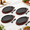 4 Pieces, variant on Cast Iron Skillet Set with Wooden Trays, Removable Handles, 4 Pieces for Kitchen and Barbeque