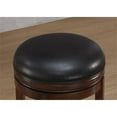 thumbnail image 4 of Bowery Hill Wood Bar Stool Chair in Walnut With Round Seat & Footrest, 4 of 7