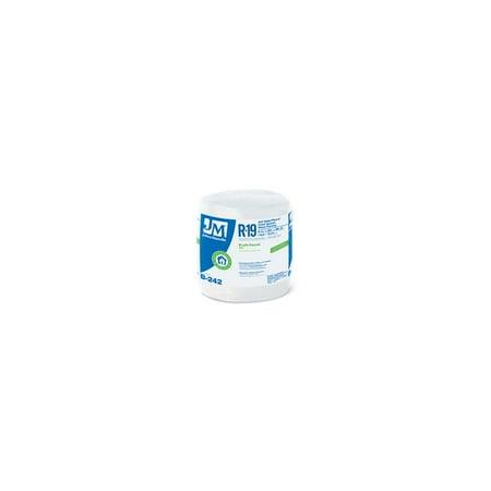 Johns Manville 90003720 Kraft-Faced R-19 Fiberglass Insulation Roll, 23" x 39'2"