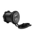 thumbnail image 3 of 4.2A Dual USB Car Charger Dual LED Light Toma de corriente para 12-24V (Blanco) Likrtyny Accesorios para autos y motos, 3 of 9