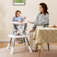 thumbnail image 2 of Babyjoy 16-in-1 Baby High Chair with Activity Center Booster Seat Building Block Table Gray, 2 of 10