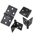 thumbnail image 4 of CHICHUMID 10pcs Window Hinges Black Iron Silent Effect for DIY Projects, 4 of 5