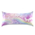 thumbnail image 3 of JSTEL Butterfly Unicorn Rainbow Satin Pillowcase Queen Size Pillow Cases Envelope Closure Bed Pillow Cover, 20 x 30 inch, 3 of 9
