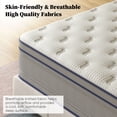 thumbnail image 3 of NISIEN Queen 14 Inch Hybrid Mattress, Cooling Gel Memory Foam & Pocket Springs, Medium Firm, 365-Night Trial, 3 of 10