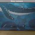 thumbnail image 6 of Ambesonne Whale Place Mats Set of 4, Marine Motif Ocean Retro, Standard Size, Petrol and Violet Blue, 6 of 6