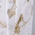 thumbnail image 2 of Ellie Floral Sheer Window Curtain Panel 84 inch or 95 inch 54" x 84" - 84 Inches - Jillian - Taupe, 2 of 5