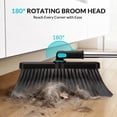 thumbnail image 2 of Broom and Dust Pan 61&acirc;? Long Handle Broom and Dustpan Set with 180&Acirc;&deg; Rotatable Broom Head for Home Office Kitchen Lob, 2 of 7