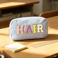 thumbnail image 3 of Under $1 Pencil Case, Letter Print Portable Large Capacity Stationery Bag, Versatile Pen Pouch for College Office by PALIFEUR, 3 of 5