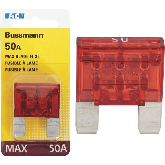 Cooper Bussmann Automotive Fuse Block Red Maxi - 50 Amps Heavy Duty - Red