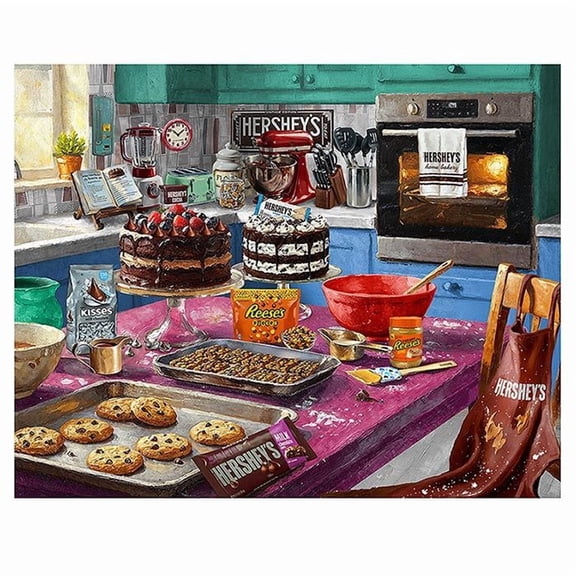 Springbok 500 Piece Hershey's Home Kitchen Jigsaw Puzzle for Adults - Poster Included