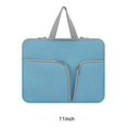 thumbnail image 1 of pitrice Housse d'Ordinateur Portable Étanche Sacoche Portable Pochette Protectrice Réutilisable Compartiments de Rangement pour Affaires Bleu 11 Pouces, 1 of 9