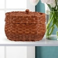 thumbnail image 5 of Minkissy Simple Design Woven Storage Basket for Home Decor and Kitchen Use Brown, 5 of 6
