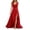 Red, variant on Tqcoqu Women's V Neck Sleeveless Maxi Dress,High Side Slit Flowy Formal Evening Party Gown,Black Women's S-XXL