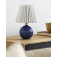 thumbnail image 3 of Livabliss Ferez Modern Accent Table Lamp, 12-inch, Blue with White Shade, 3 of 5