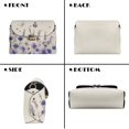 thumbnail image 5 of Pzuqiu Butterfly Flower Crossbody Bags Leather Women Practical Versatile Leather Quilted Shoulder Bag with Chain Strap Craftsmanship Minimalist Casual for Teen Girls-Women, 5 of 7