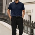 thumbnail image 2 of Breeze Polo Shirts for Men Capri Polo Wearbreeze Beer Belly Short Sleeve Beer Shirt Stretchy Quick Dry Golf T-Shirts, 2 of 7
