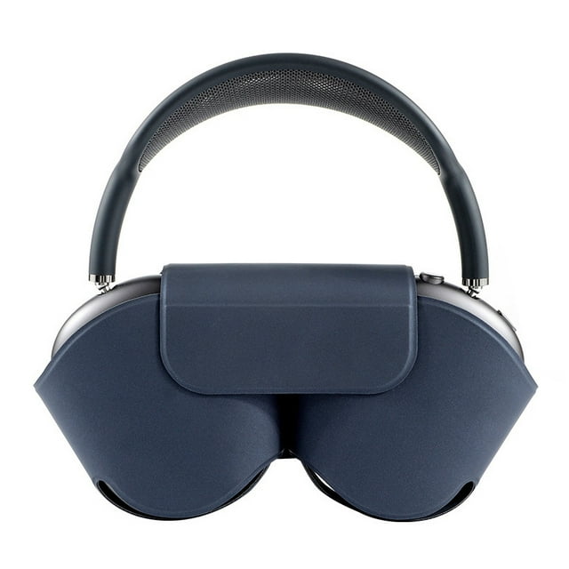 Fit for AirPods Max Protective Cover Head-mounted Bluetooth Smart Storage Bag Anti-scratch Anti-fall Sleep Earphone Case Dark Blue