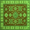 thumbnail image 1 of Ahgly Company Indoor Square Geometric Green Traditional Area Rugs, 8' Square, 1 of 1