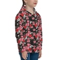 thumbnail image 3 of Haiem Rose Flowers Pattern Boys Hoodie, Youth Pullover Hooded Sweatshirt, Kangaroo Pocket Hoodie for Kids Girls -Medium, 3 of 6