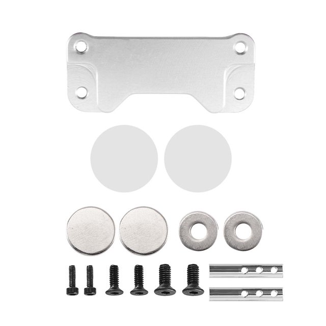 Columna de montaje de carrocería de coche con imán Yashi para Axial SCX24 AXI00001 C10 1/24 RC Crawler Car Plateado