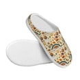 thumbnail image 3 of Haiem 70s Hippie Style Print Women's Fuzzy Memory Foam House Slipper Cozy Home Footwear Non-slip Winter Slippers-44/45, 3 of 7