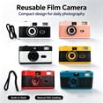 thumbnail image 6 of Reusable 35mm Film Camera With Built-In Flash, Focus-Free Point & Shoot, Manual Wind/Reload, ABS Retro Body – Uses Standard 135 Film Rolls (Film Not Included), 6 of 7