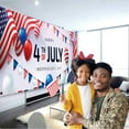 thumbnail image 1 of Independence Day Garage Door Polyester Fabric Independence Day Outdoor Party Decoration Background Banner Independence Day Carnival Party Essential Deals Of The Day Clearance, 1 of 9