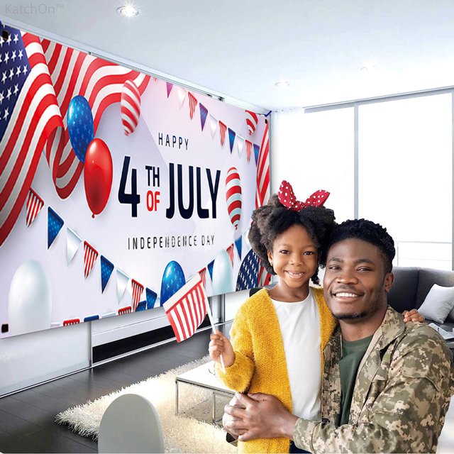 Independence Day Garage Door Polyester Fabric Independence Day Outdoor Party Decoration Background Banner Independence Day Carnival Party Essential Deals Of The Day Clearance