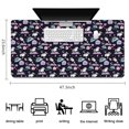 thumbnail image 5 of Long Mouse Pads for Desk,Dark Unicorn Rainbow Heart Pattern Desk Mats on Top Of Desks, Desk Mouse Pad Extra Large with 3mm Non-Slip Base and Stitched Edge for Gaming,Office,Work,Home 47.3"x23.6", 5 of 6