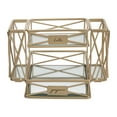 thumbnail image 3 of Home Details Beauty Essentials Vanity Tower in Satin Gold Finish, 3 of 5