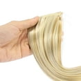 thumbnail image 4 of 16 40.5cm Gold Tone Invisible Hair Extensions Long Straight Synthetic Hair Adjustable Headband Hairpieces No Clip, 4 of 7