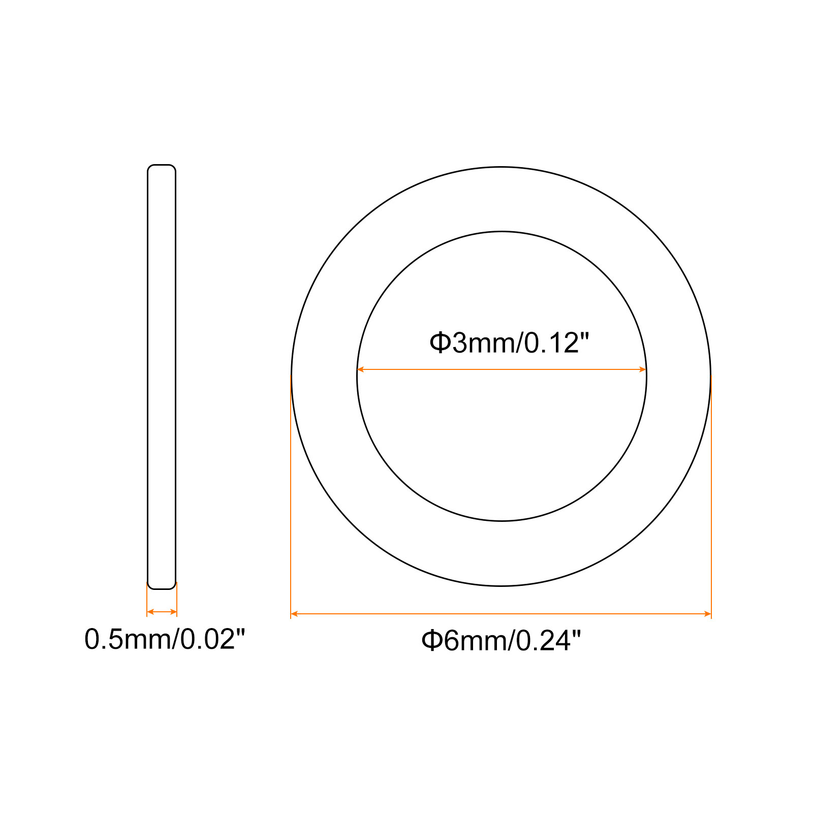 Uxcell 120-Pack M3 Brass Flat Washers – 6mm OD X 1mm Thick, Pickled Surface, Corrosion-Resistant Metal Sealing Gaskets For Screws, Bolts, And Nuts