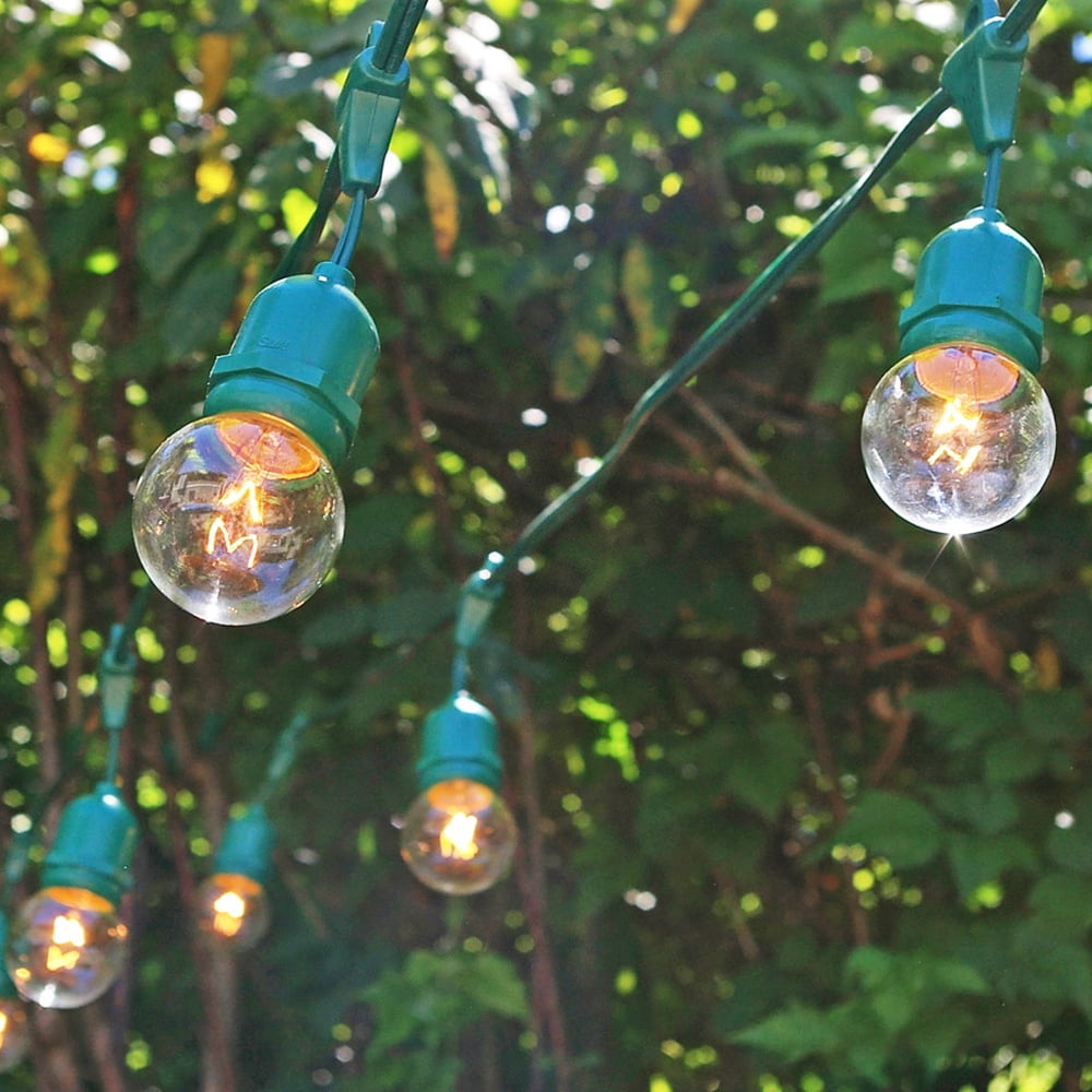 Commercial String Lights Commercial Drop Globe String Lights 100 Foot