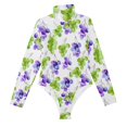 thumbnail image 3 of joogoo Grapes Women's Mock Turtle Neck Long Sleeve Bodysuit XL, 3 of 8