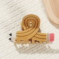 thumbnail image 1 of Pisexur Belleza Maquillaje Pinzas para el cabello con forma de lápiz, pinzas para el cabello fino, divertidas pinzas para el cabello para maestras, lindos accesorios para epara mujeres y hombres, 1 of 2