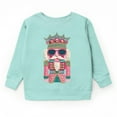 thumbnail image 6 of Pink and Teal Nutcracker Patchwork Print - Toddler Graphic Sweatshirt and Youth Graphic Sweatshirt, 6 of 19