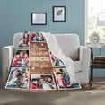 thumbnail image 4 of Gifts for Nana Personalized Blanket Customized Blankets with Photos Grandma Grandmother Picture Throw Blanket Birthday from Granddaughter Blankets, 4 of 5