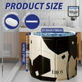 thumbnail image 2 of Portable Bathtub for Adults, Easy to Assemble Collapsible Bathtub （31.5"L x 26"）, Suitable for Travel, Camping and Outdoor Activities (Black and White, L), 2 of 10