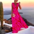 thumbnail image 2 of Fesfesfes Spring Dresses for Women Solid Color Sleeveless Dress Loose Casual Deep V Neck Dress Flowy Beach Dress, 2 of 8