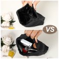 thumbnail image 2 of Unique Bargains Mini Cosmetic Bag Multiple Pocket Storage Women Makeup Bag Pouch Black, 2 of 7