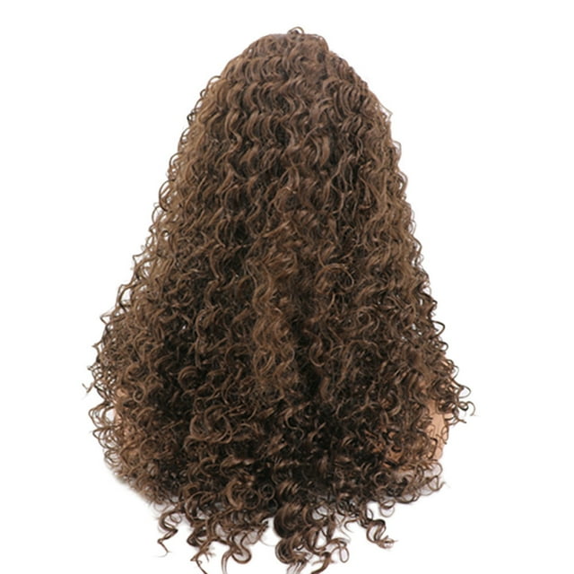 Perruque Ondulée Longue Perruque Synthétique pour Femmes Fibre Résistante à la Chaleur