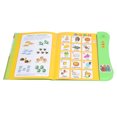 thumbnail image 2 of Libro electrónico con sonido para niños, juguete educativo para aprender números, animales, frutas y español, color verde, 2 of 14