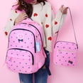 thumbnail image 3 of Sonducket con estampado de para estudiantes, de moda para niños de primaria, libro de calidad, adolescentes, niñas, niños, Mochilas Rosa roja, 3 of 6
