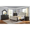 thumbnail image 2 of Pemberly Row Rhapsody Multi-step Molasses King Wood Sleigh Bed, 2 of 8